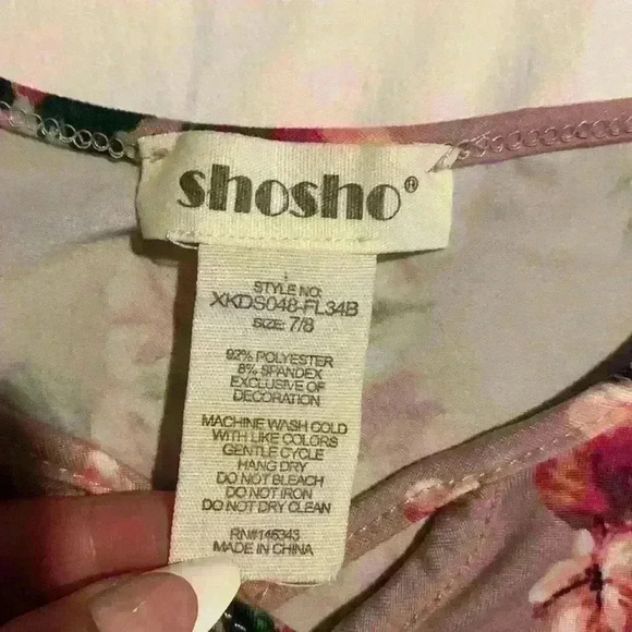 COPY - Shosho Girl Floral Dress size 7/8 - Picture 2 of 5